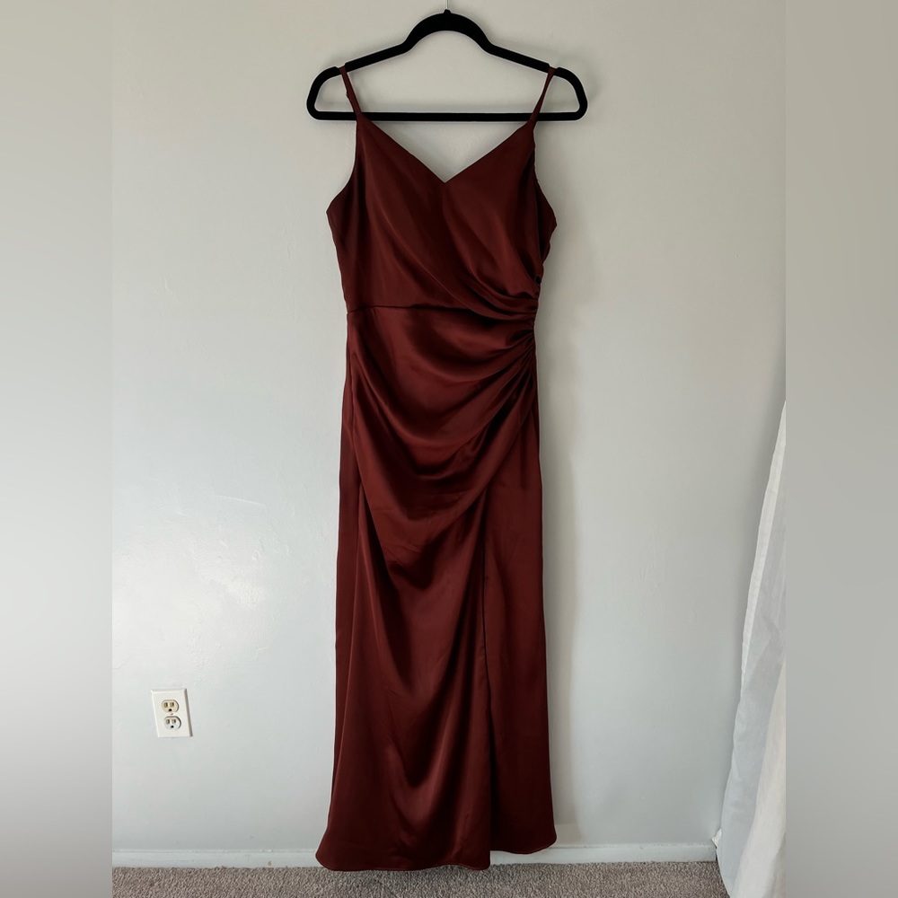 Revelry Rory dress terracotta rust 8